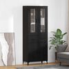 vidaXL Haut Armoire Ch&ecirc;ne noir 69,5 x 34 x 180 cm Bois d'ing&eacute;nierie