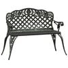 vidaXL Banc de jardin 108 cm Aluminium coul&eacute; Vert