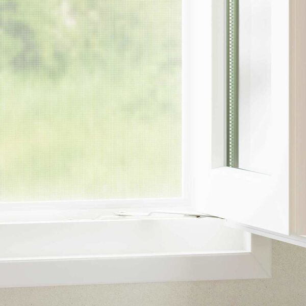 vidaXL Moustiquaire Blanc 112 x 1000 cm Acier