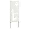 vidaXL &Eacute;cran de confidentialit&eacute; de jardin Fretwork Blanc 50 x 140 cm