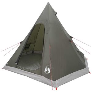 vidaXL 3 personne Vert arm&eacute;e Polyester 185T avec rev&ecirc;tement PU