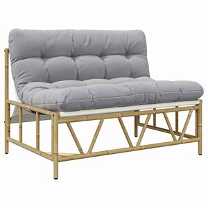 vidaXL Si&egrave;ges ext&eacute;rieurs Gris clair 110 x 74,5 x 71 cm Acier