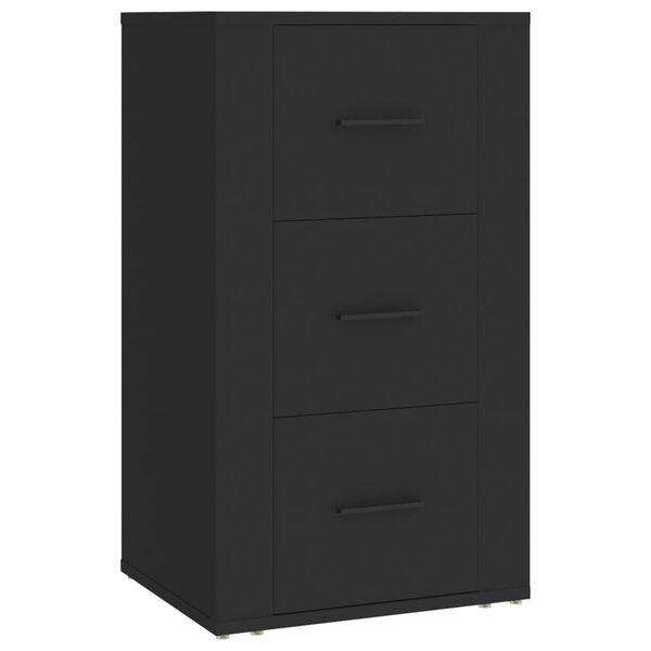 vidaXL Buffet Noir 40x33x70 cm Bois d'ing&eacute;nierie