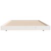 vidaXL Cadre de lit sans matelas blanc 80x200 cm bois massif de pin