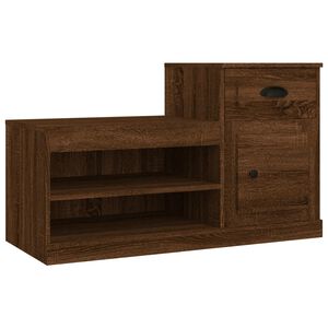 vidaXL Armoire &agrave; chaussures ch&ecirc;ne marron 100x42x60cm bois d'ing&eacute;nierie
