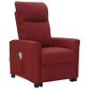 vidaXL Fauteuil de massage Rouge bordeaux Tissu