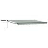 vidaXL Auvent r&eacute;tractable &eacute;lectrique Vert, Blanc, Anthracite 5 x 3 m
