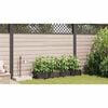 vidaXL Pots de jardin Noir 120 x 40 x 126 cm Acier
