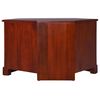 vidaXL Meuble TV d'angle Marron classique Bois d'acajou massif