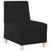 vidaXL Unit&eacute; de Sofa Modulaire Sans Accoudoirs 2 pcs Noir
