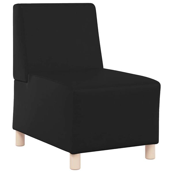 vidaXL Unit&eacute; de Sofa Modulaire Sans Accoudoirs 2 pcs Noir