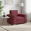 vidaXL Canap&eacute; Bordeaux 100 x 77 x 82 cm tissu