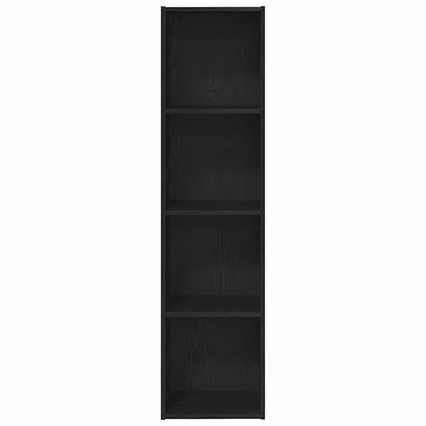 vidaXL Biblioth&egrave;que Ch&ecirc;ne noir 143 x 30 x 36 cm Bois d'ing&eacute;nierie