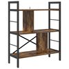 vidaXL &Eacute;tag&egrave;re Ch&ecirc;ne fum&eacute; 75 x 30 x 91 cm Bois d'ing&eacute;nierie