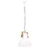 vidaXL Lampe suspendue industrielle 25 W Blanc Rond 40 cm E27