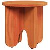 vidaXL Table basse 2 pcs Brun cire Bois de pin massif