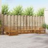 vidaXL Ensembles de canap&eacute;s 7 pcs Naturel Bois d'Acacia Massif