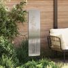 vidaXL Écran de confidentialité de jardin Floral Argent 32 x 140 cm