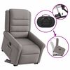vidaXL Fauteuil inclinable &eacute;lectrique taupe tissu