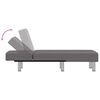 vidaXL Chaise longue gris similicuir