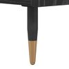 vidaXL Table basse Ch&ecirc;ne noir 102 x 44,5 x 50 cm Bois d'ing&eacute;nierie