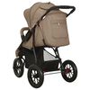vidaXL Poussette pour b&eacute;b&eacute; Taupe Acier