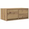 vidaXL Meubles TV 2 pcs chêne artisanal 60x31x25,5cm bois d'ingénierie