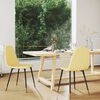 vidaXL Chaises &agrave; manger lot de 2 jaune moutarde tissu