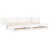 vidaXL Lit coulissant sans matelas 2x(90x200) cm blanc