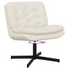 vidaXL Fauteuil relaxant pivotant Cr&egrave;me 63 x 75 x 76 cm Velours