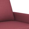 vidaXL Fauteuil Rouge bordeaux 60 cm Tissu