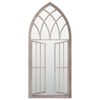 vidaXL Miroir de jardin Sable 100x45cm Fer pour utilisation ext&eacute;rieure