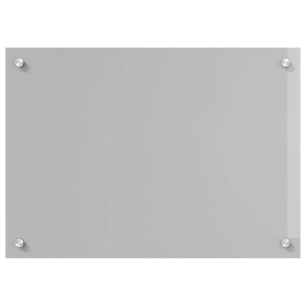 vidaXL Protection de cuisine Gris clair 70 x 50 x 0,6 cm verre trempé