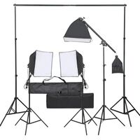 vidaXL Kit de studio photo avec ensemble d'éclairage