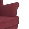 vidaXL Chaise &agrave; bascule rouge bordeaux 74x90x102 cm tissu