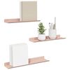 vidaXL &Eacute;tag&egrave;re flottante 3 pcs Rose 40 x 9 x 2,5 cm Acier
