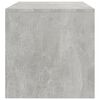 vidaXL Meuble TV Gris béton 100x40x40 cm Bois d’ingénierie