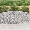vidaXL Paniers à gabions arqués 20 pcs 400x30x100/120 cm Fer galvanisé
