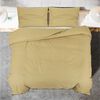 vidaXL Ensemble de housse de couette Taupe 260x240 cm Microfibre