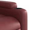 vidaXL Fauteuil inclinable &eacute;lectrique Rouge bordeaux Similicuir
