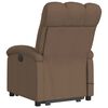 vidaXL Fauteuil de massage inclinable Marron Tissu