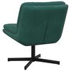 vidaXL Fauteuil relaxant pivotant Vert fonc&eacute; 63 x 75 x 76 cm Velours