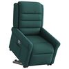 vidaXL Fauteuil inclinable vert fonc&eacute; tissu