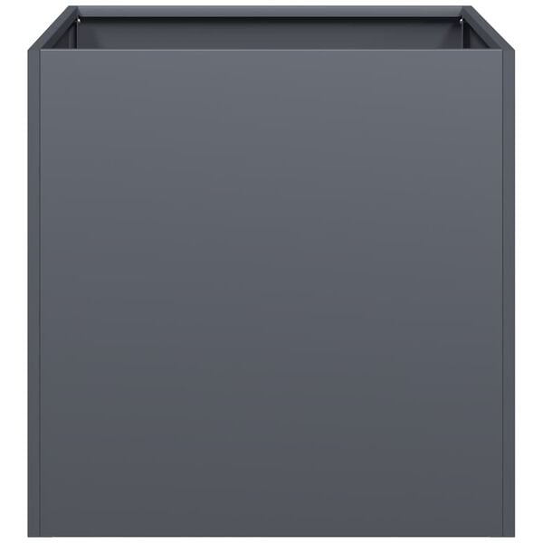 vidaXL Jardini&egrave;re anthracite 40x40x40 cm acier lamin&eacute; &agrave; froid