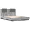 vidaXL Cadre de lit sans matelas sonoma gris 120x190 cm