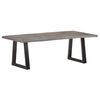 vidaXL Table basse avec bord naturel 115x60x40 cm Bois d'acacia massif