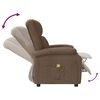 vidaXL Fauteuil de massage Marron Tissu