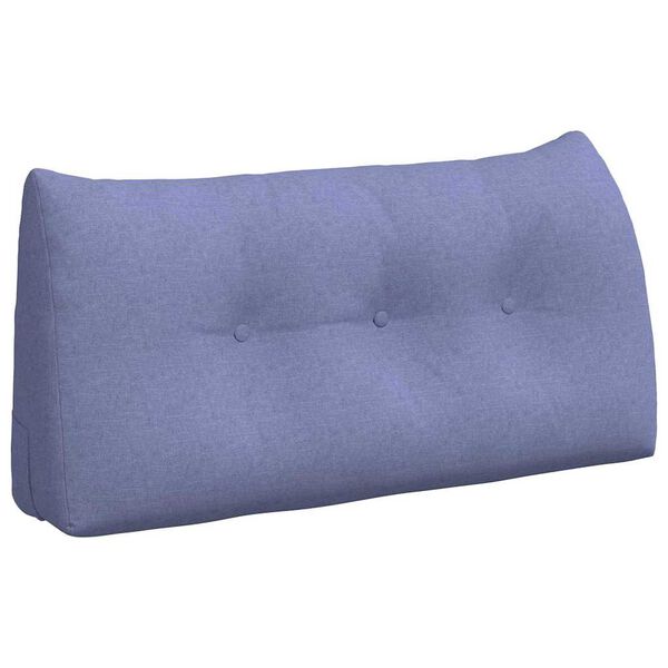 vidaXL Coussin de Dos Bleu denim 100 x 24 x 50 cm tissu