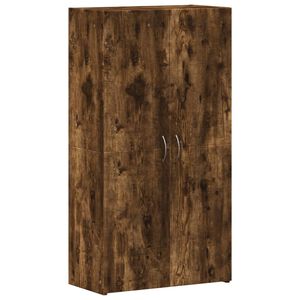 vidaXL Armoire de classement ch&ecirc;ne fum&eacute; 60x32x115 cm bois d'ing&eacute;nierie