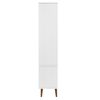 vidaXL Armoire à vitrine MOLDE Blanc 90x35x175 cm Bois de pin massif